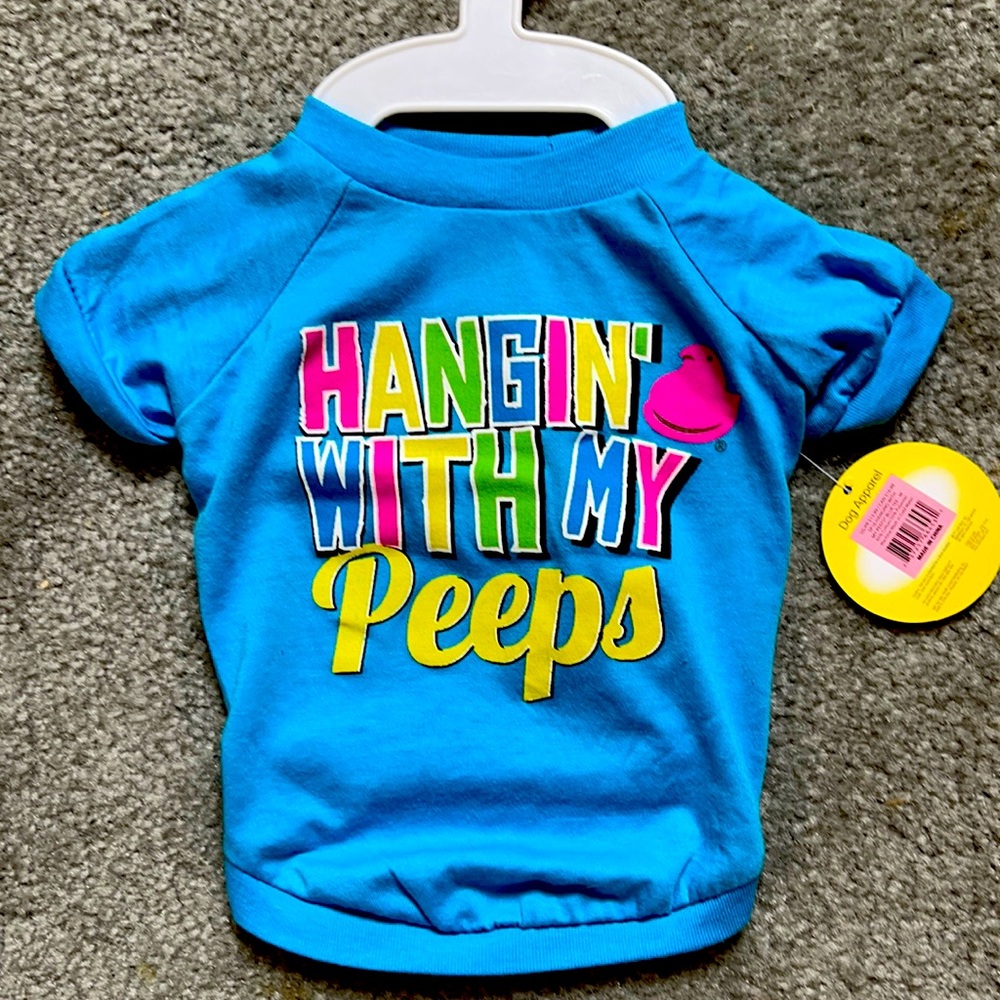 Peeps Brand Dog apparel size small dog.